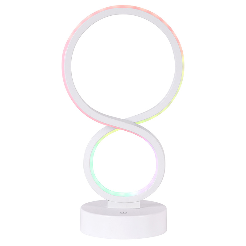 8 शेडसह RGB लाइट एलईडी डेस्क दिवा